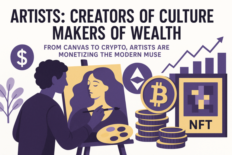 Artists: Creators of Culture, Makers of Wealth From Canvas to Crypto, Artists Are Monetizing the Modern Muse