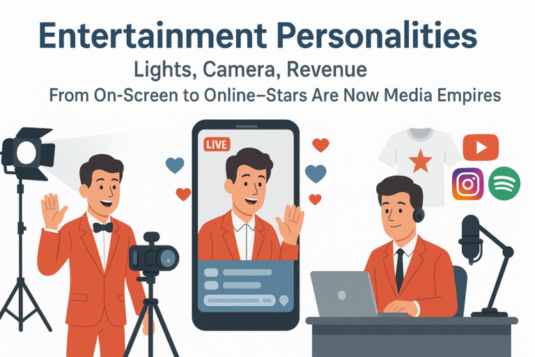 Entertainment Personalities: Lights, Camera, Revenue From On-Screen to Online—Stars Are Now Media Empires